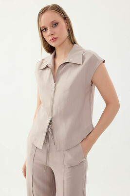 Önü Fermuarlı Bluz (1)