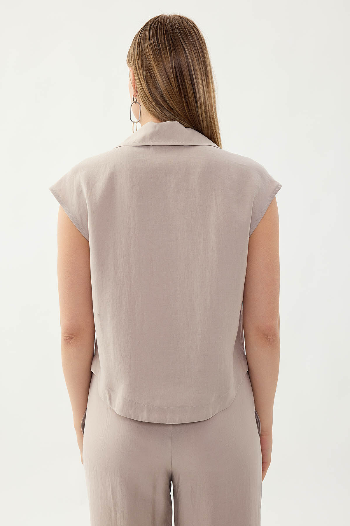 Önü Fermuarlı Bluz - Thumbnail