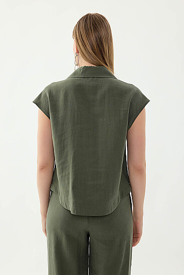 Önü Fermuarlı Bluz - 11