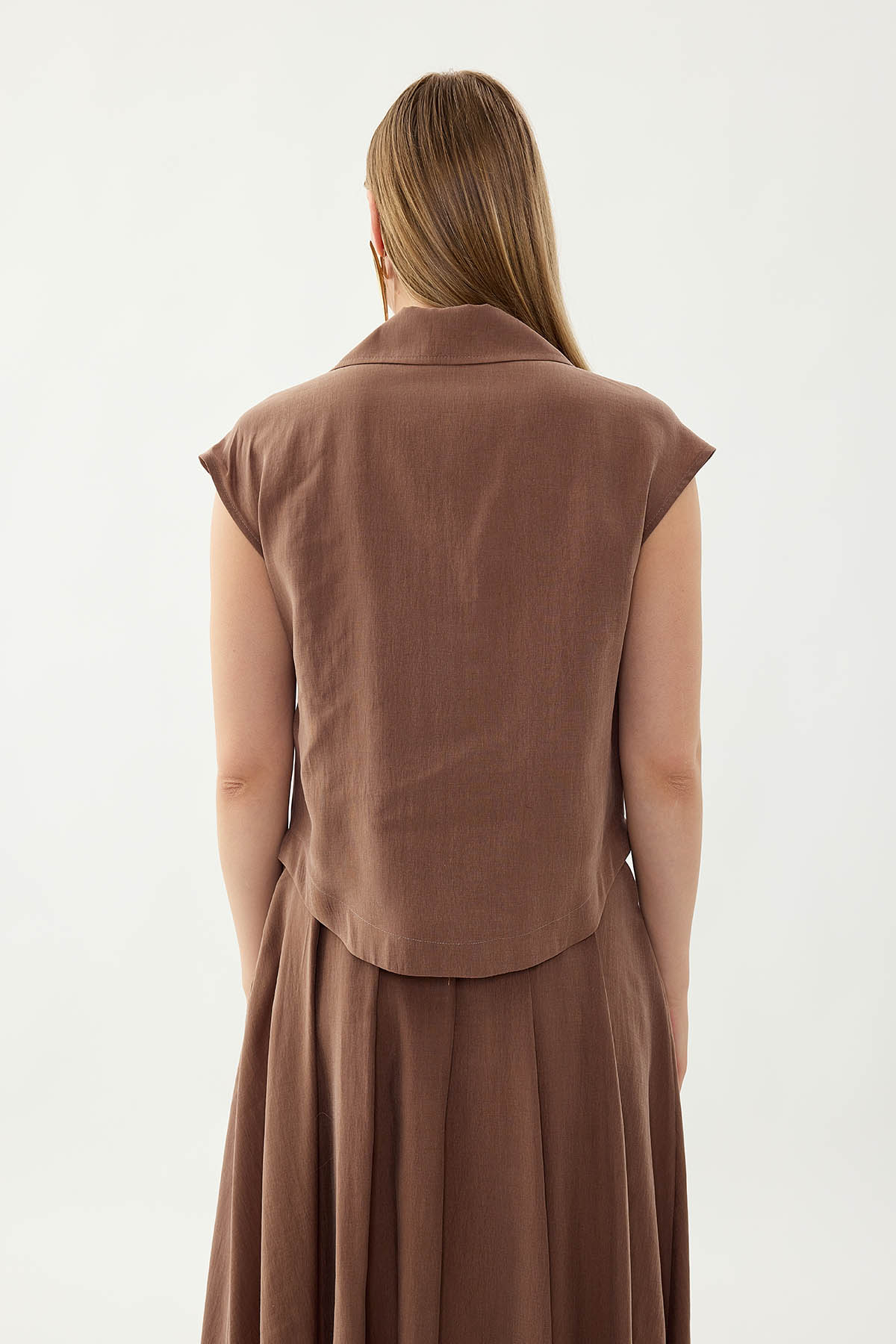 Önü Fermuarlı Bluz - Thumbnail