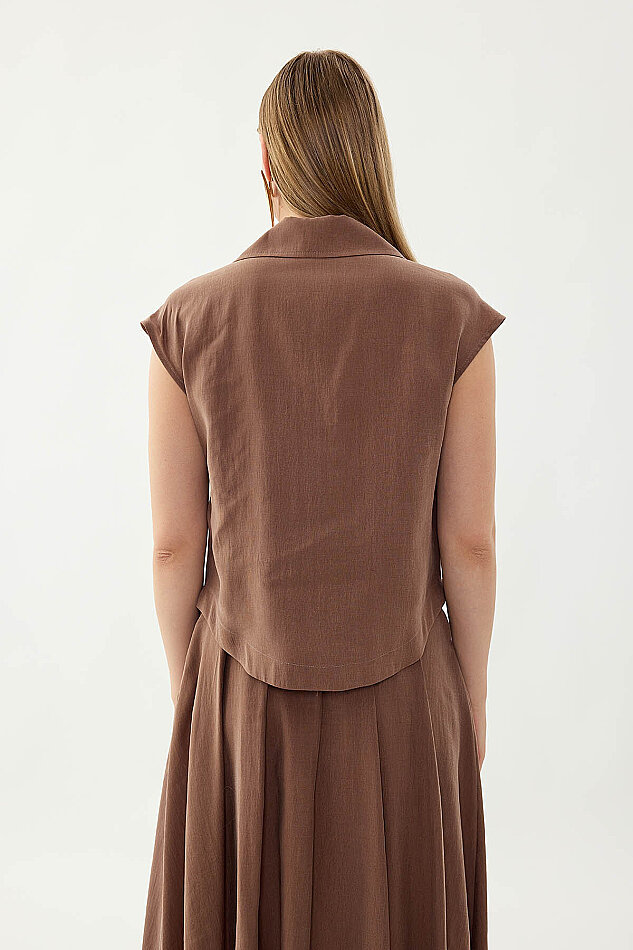 Önü Fermuarlı Bluz - 18