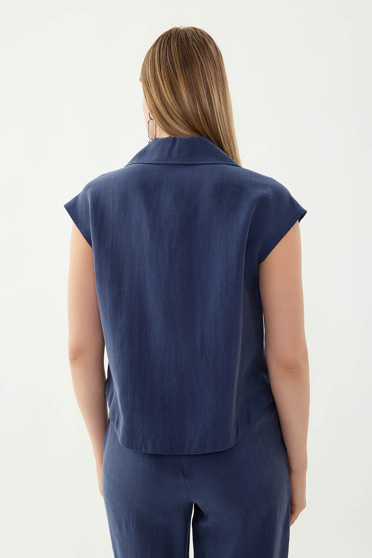 Önü Fermuarlı Bluz - Thumbnail