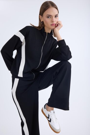 Önü Fermuarlı Uzun Kol Sweat - 3