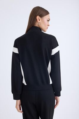 Önü Fermuarlı Uzun Kol Sweat - Thumbnail (3)