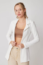 Önü Fermuarlı Yakalı Ceket - 15