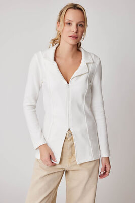 Önü Fermuarlı Yakalı Ceket - 13