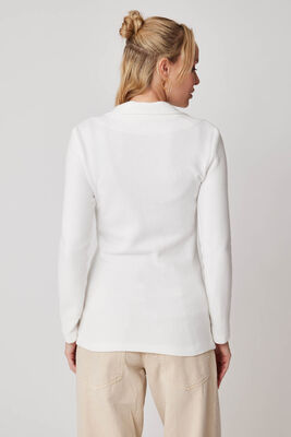 Önü Fermuarlı Yakalı Ceket - 17