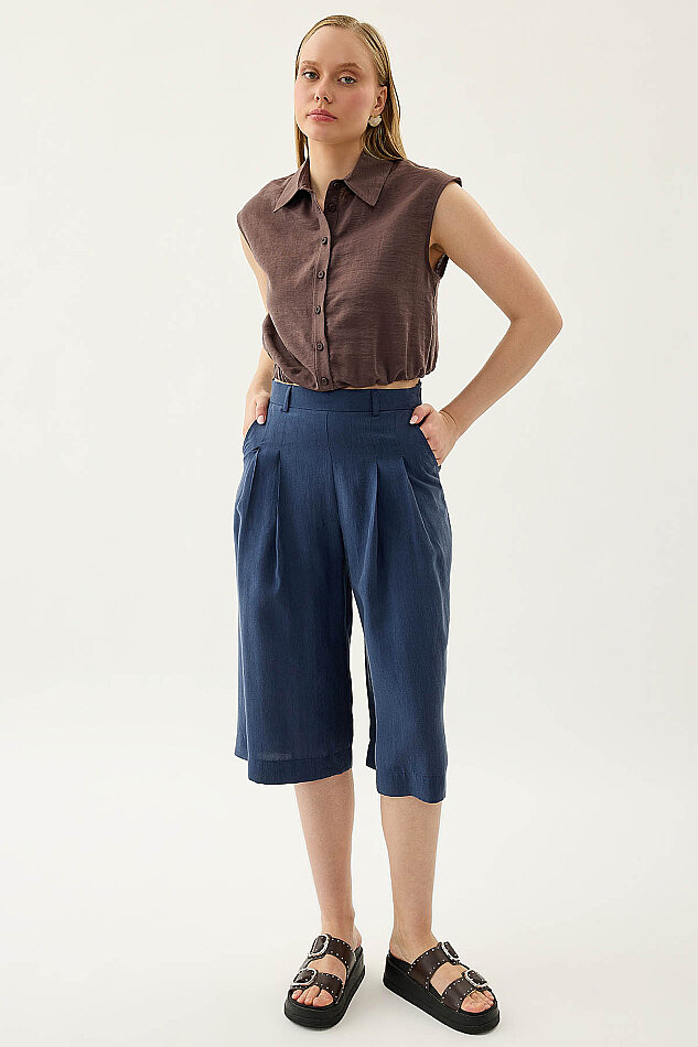 Pens Detaylı Uzun Bermuda Şort - 17