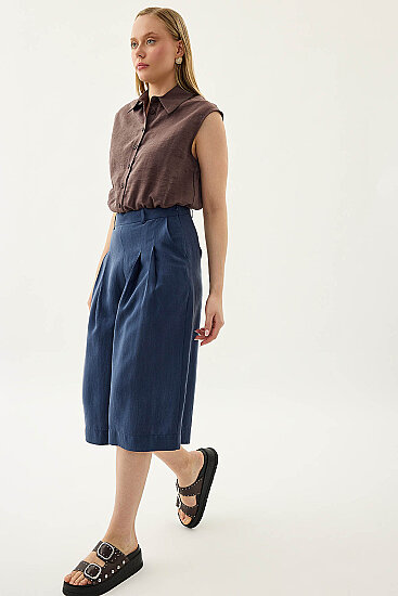 Pens Detaylı Uzun Bermuda Şort - 18