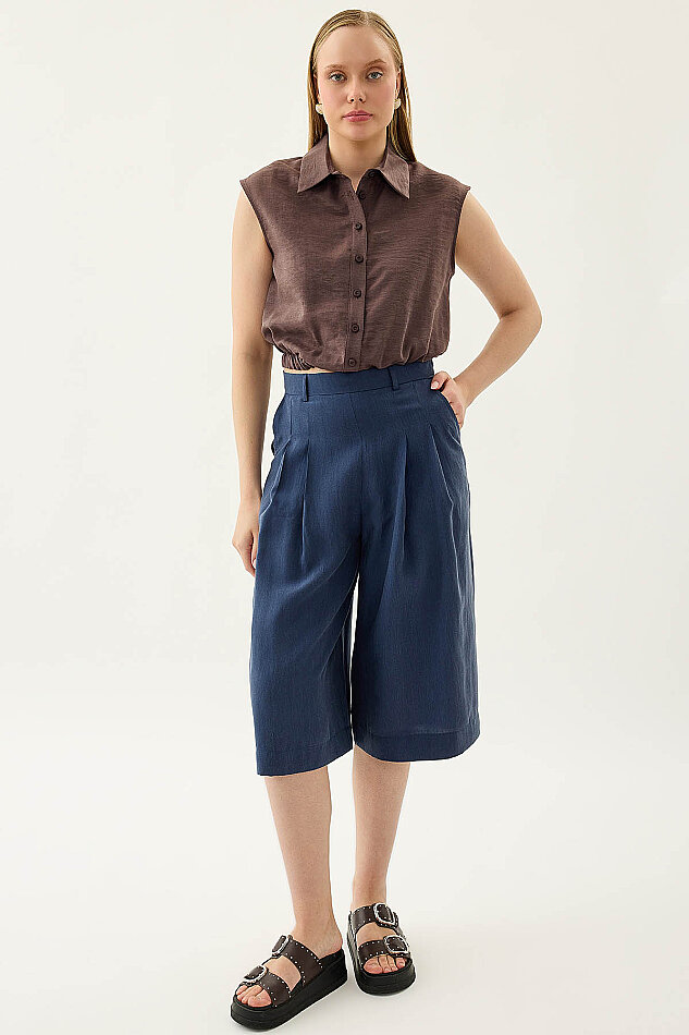 Pens Detaylı Uzun Bermuda Şort - 16