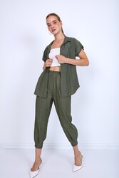 Pileli Havuç Pantolon - 6