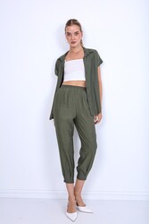 Pileli Havuç Pantolon - 7