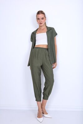 Pileli Havuç Pantolon - 7