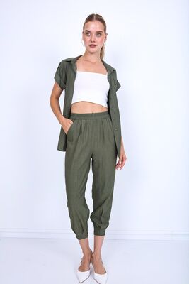 Pileli Havuç Pantolon - 9