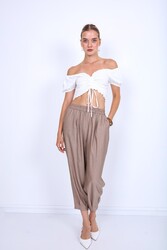 Pileli Havuç Pantolon - 11