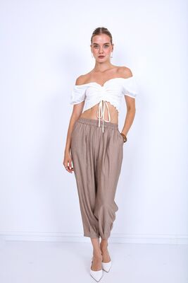 Pileli Havuç Pantolon - 11