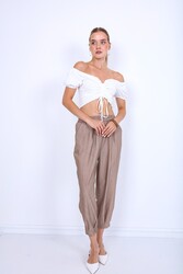 Pileli Havuç Pantolon - 12