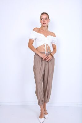 Pileli Havuç Pantolon - 12