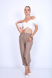 Pileli Havuç Pantolon - 13