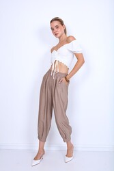 Pileli Havuç Pantolon - 14