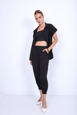 Pileli Havuç Pantolon - 16