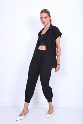 Pileli Havuç Pantolon - 18