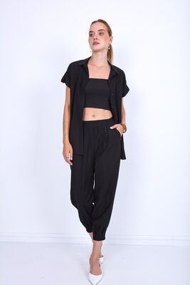 Pileli Havuç Pantolon - 19