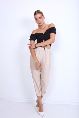 Pileli Havuç Pantolon - 27