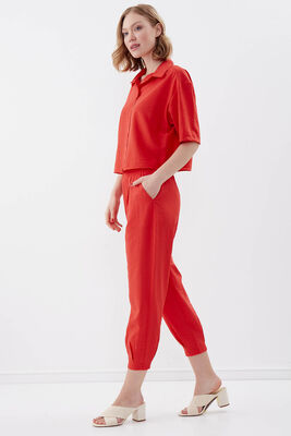 Pileli Havuç Pantolon - 32