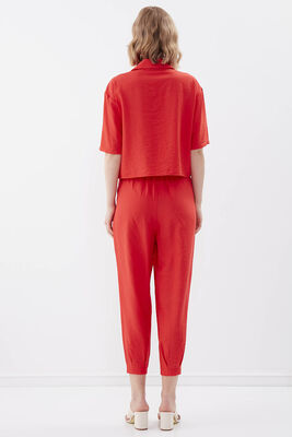 Pileli Havuç Pantolon - 34