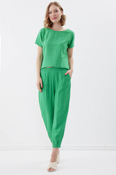 Pileli Havuç Pantolon - 35