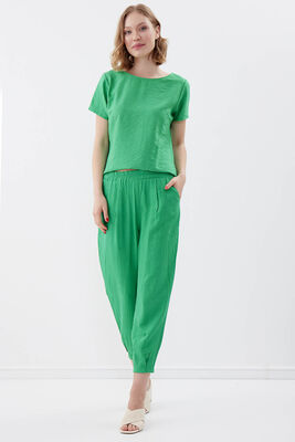 Pileli Havuç Pantolon - 35