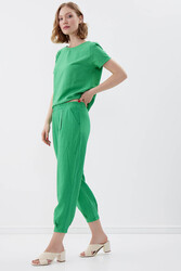 Pileli Havuç Pantolon - 36