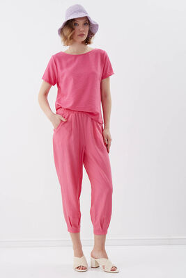 Pileli Havuç Pantolon - 42