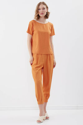 Pileli Havuç Pantolon - 48