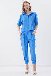 Pileli Havuç Pantolon - 1