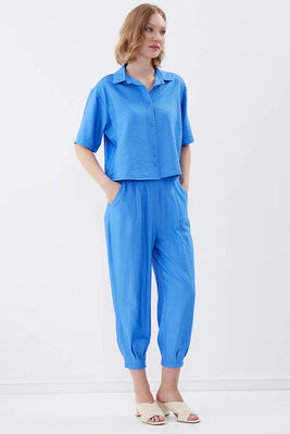 Pileli Havuç Pantolon - 2