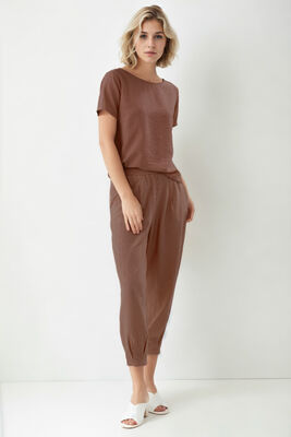 Pileli Havuç Pantolon - 53