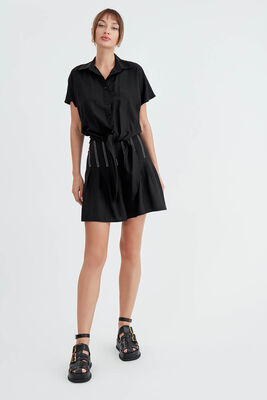 Pileli Mini Etek - 2