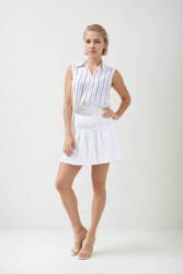 Pileli Mini Etek - 9