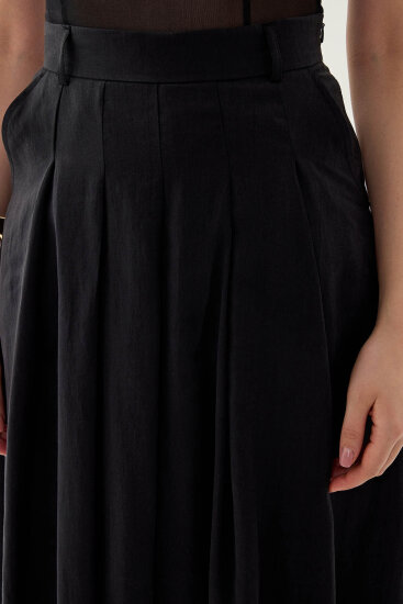 Piliseli Cepli Midi Etek - 6