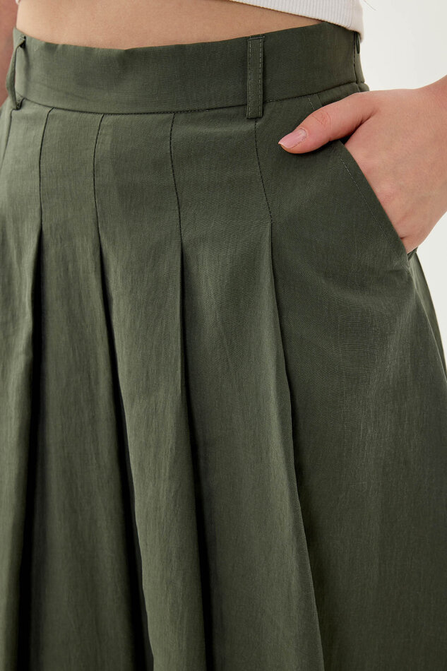 Piliseli Cepli Midi Etek - 10