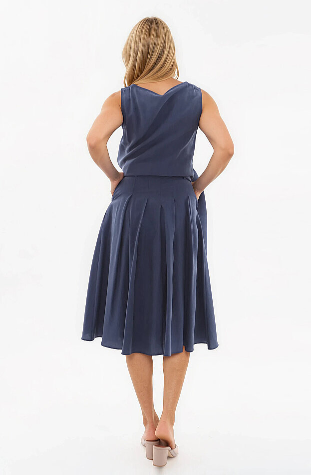 Piliseli Cepli Midi Etek - 25