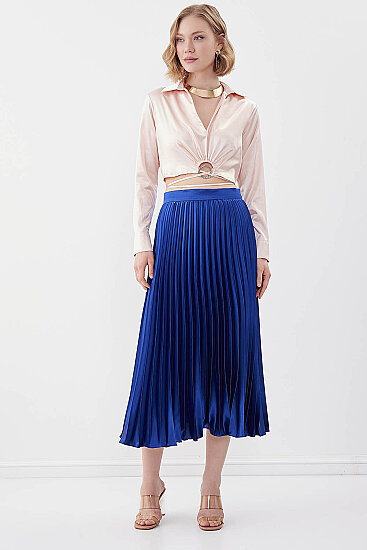 Piliseli Midi Boy Saten Etek - 3