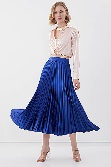 Piliseli Midi Boy Saten Etek - 1