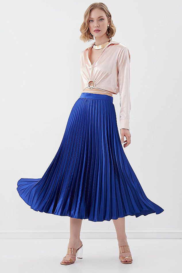 Piliseli Midi Boy Saten Etek - 1