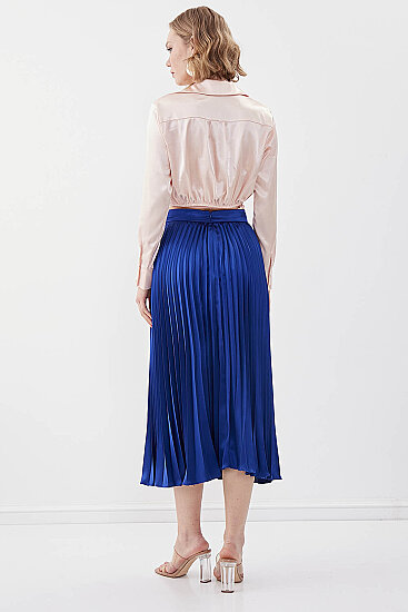 Piliseli Midi Boy Saten Etek - 5