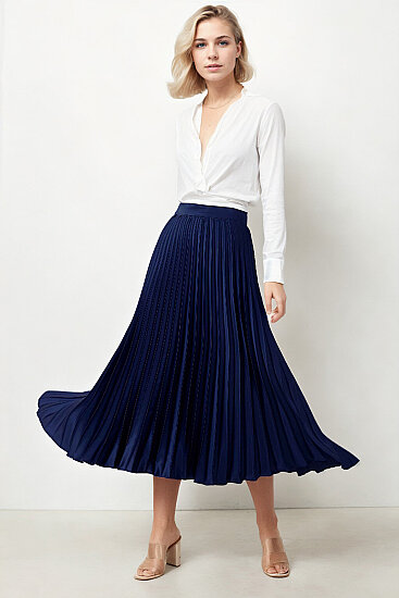 Piliseli Midi Boy Saten Etek - 12