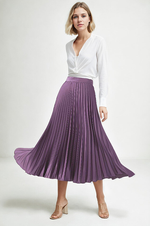 Piliseli Midi Boy Saten Etek - 16