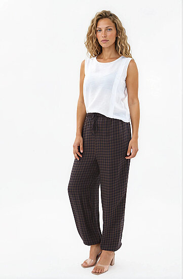 Pötikare Desen Paçası Lastikli Şalvar Pantolon - 2